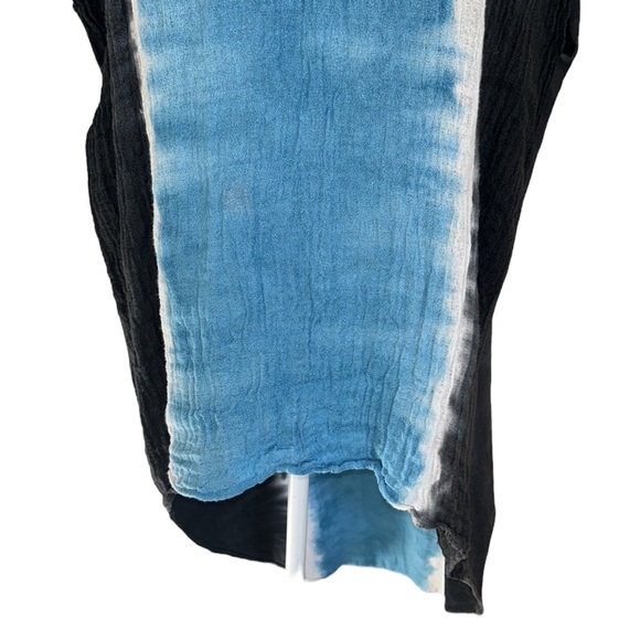 Anthropologie Stark X Riverway Tie Dye Linen Gauze & Knit Oversized Tunic Top XS - Picture 4 of 11